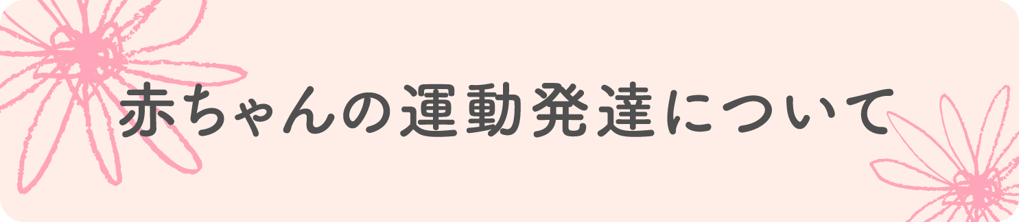 赤ちゃんの運動発達について